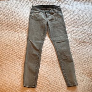JBrand “Borderline” skinny leg gray wash jeans
